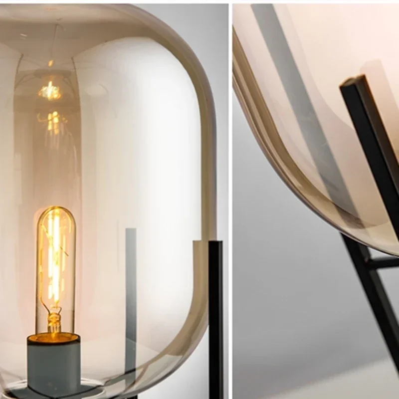lampadaire moderne nordique en fer et verre pour décoration maison - Image 10