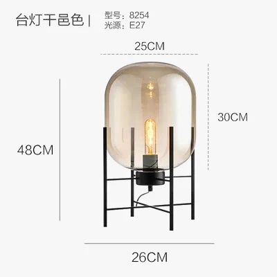 lampadaire moderne nordique en fer et verre pour décoration maison - Image 6