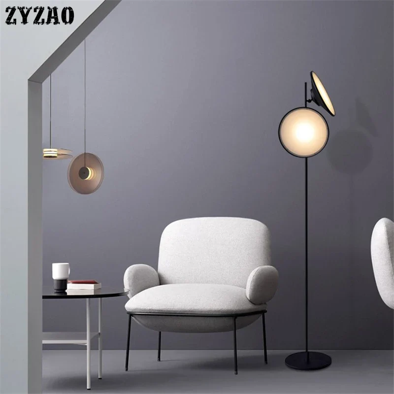 lampadaire nordique double tête design moderne en fer - Image 2