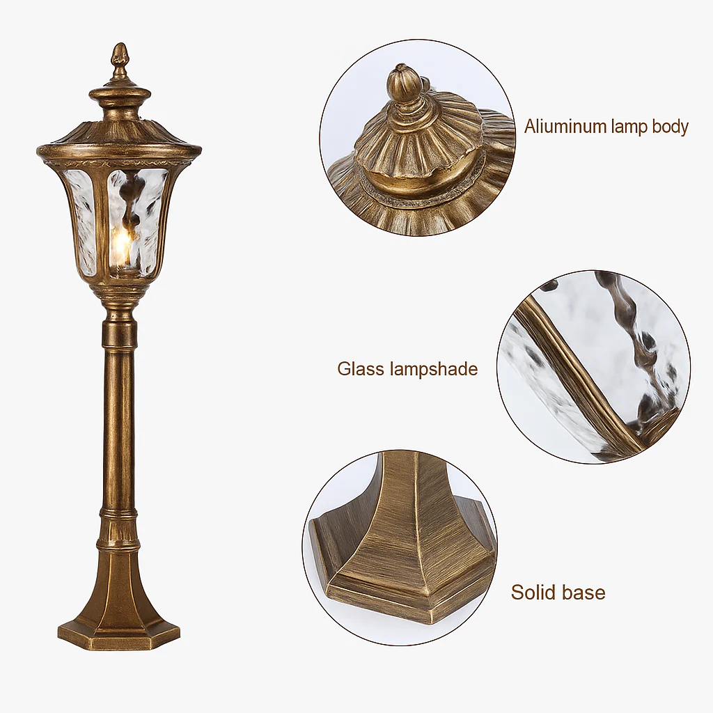lampadaire rétro pour jardin et allées extérieures - Image 10