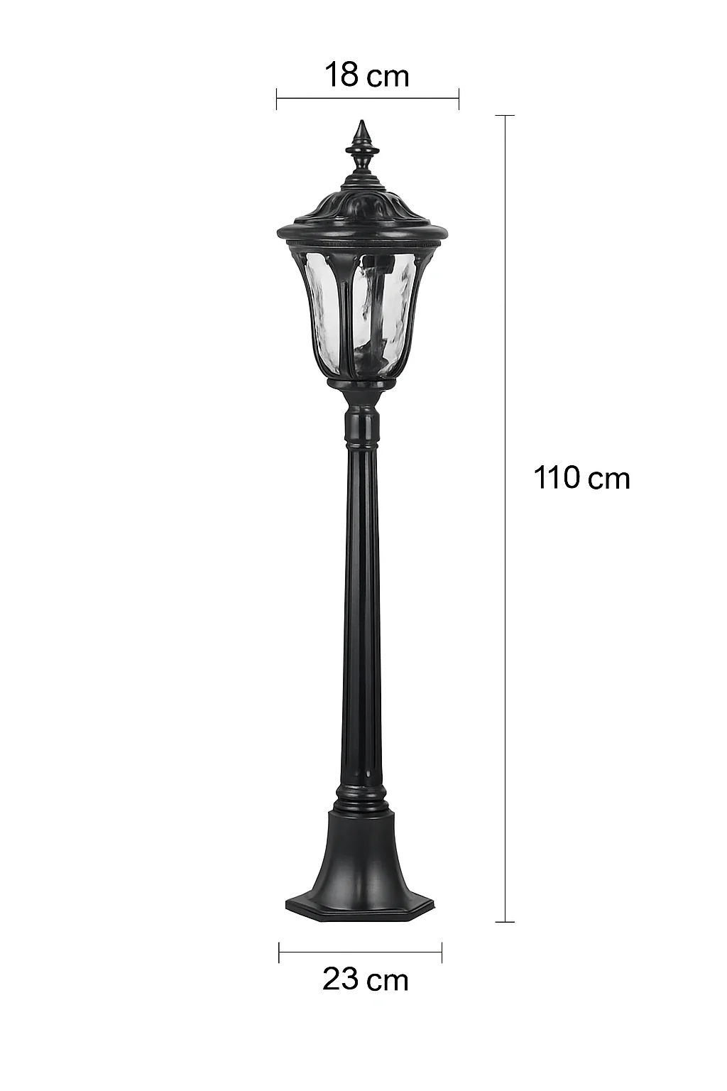 lampadaire rétro pour jardin et allées extérieures - Image 7