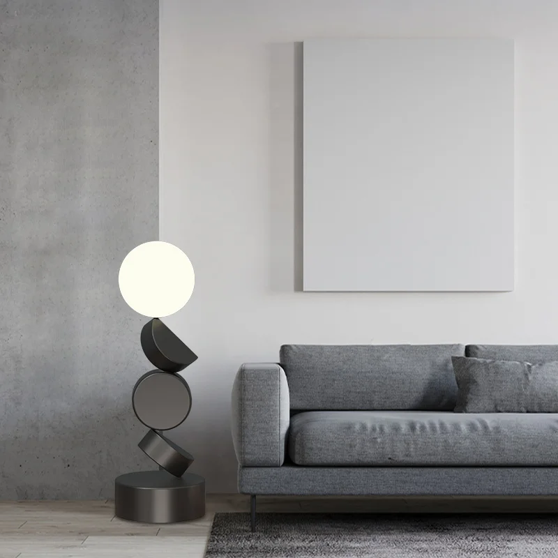 Lampadaire rond Unique en acrylique - Image 4