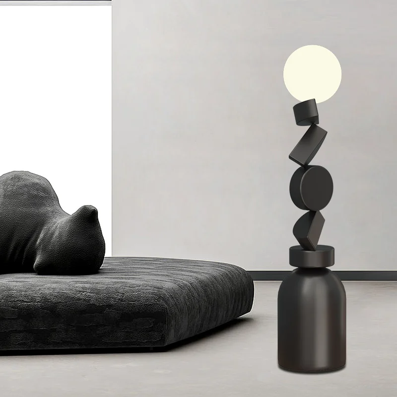 Lampadaire rond Unique en acrylique - Image 5