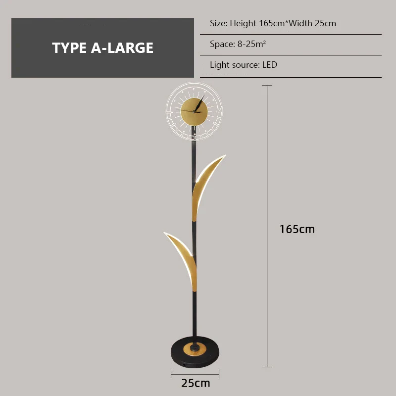 Lampadaires nordiques avec horloge LED - Image 8