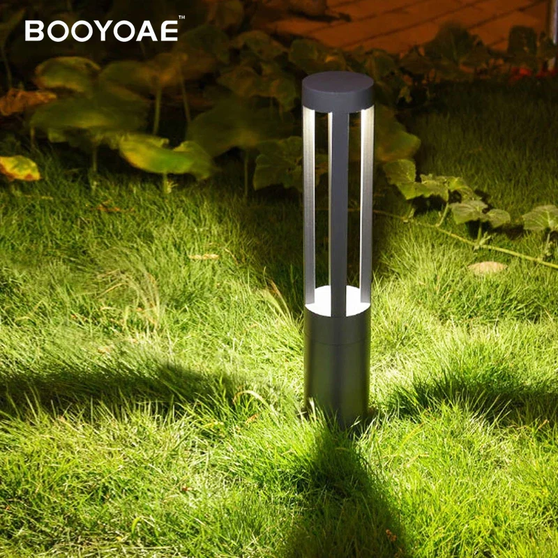 Lampe à gazon extérieure moderne en aluminium porche jardin étanche IP54 extérieur pelouse lumière cour pelouse paysage lumières pelouse lampe - Image 3