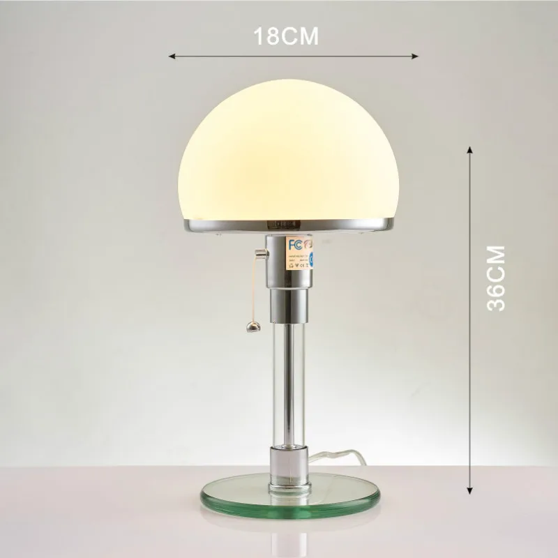lampe à poser design simple en verre pour lecture et études - Image 7