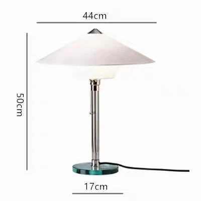 lampe à poser design simple en verre pour lecture et études - Image 8