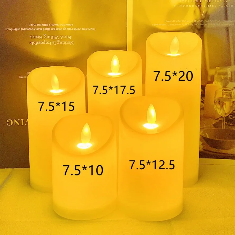 lampe à poser électrique avec bougies sans flamme pour décorations festives - Image 3
