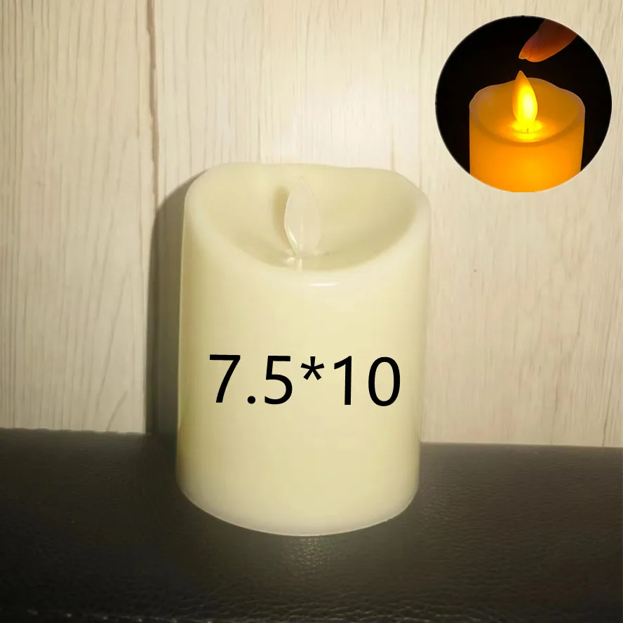 lampe à poser électrique avec bougies sans flamme pour décorations festives - Image 7