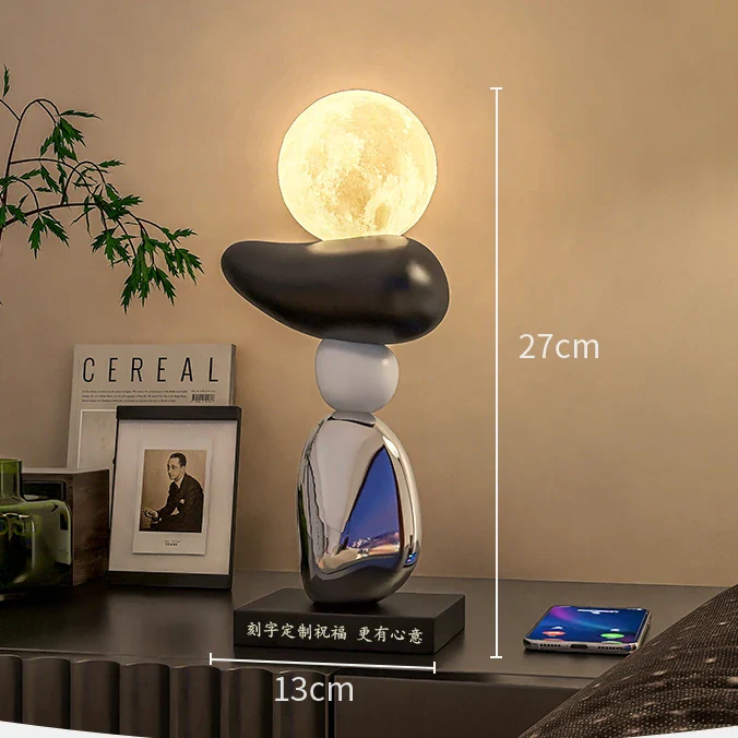lampe à poser en pierre pour ambiance relaxante et décorative - Image 9