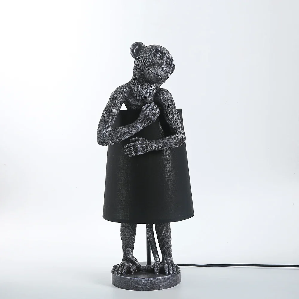 lampe à poser en résine design singe rétro pour éclairage décoratif - Image 10