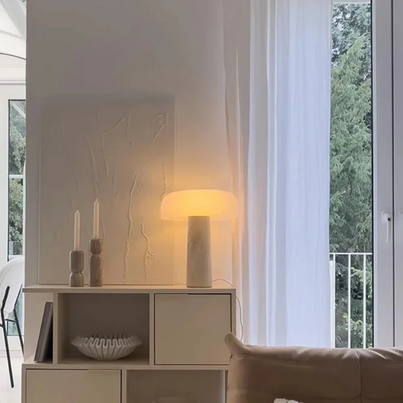 lampe à poser en travertin naturel design créatif pour décoration intérieure - Image 3