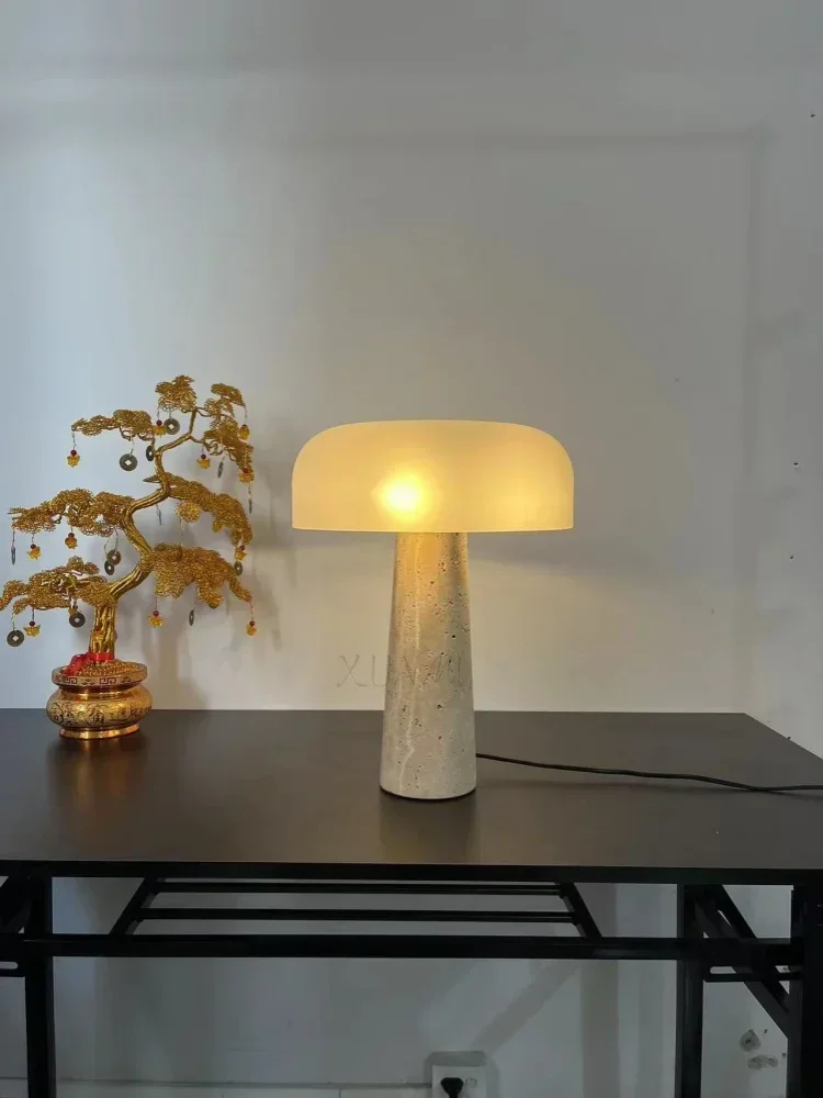 lampe à poser en travertin naturel design créatif pour décoration intérieure - Image 4