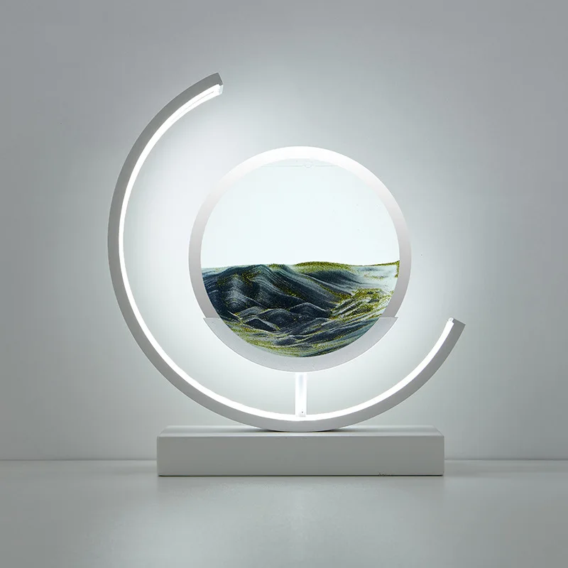 lampe à poser LED art sable pour décoration intérieure dynamique - Image 16
