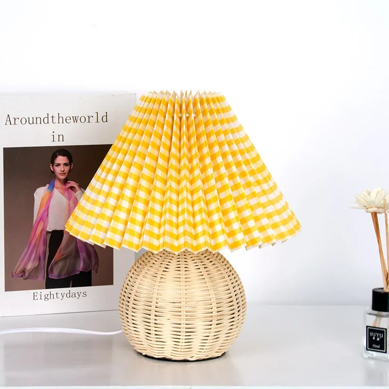 lampe à poser moderne en bois et rotin pour décoration intérieure - Image 13