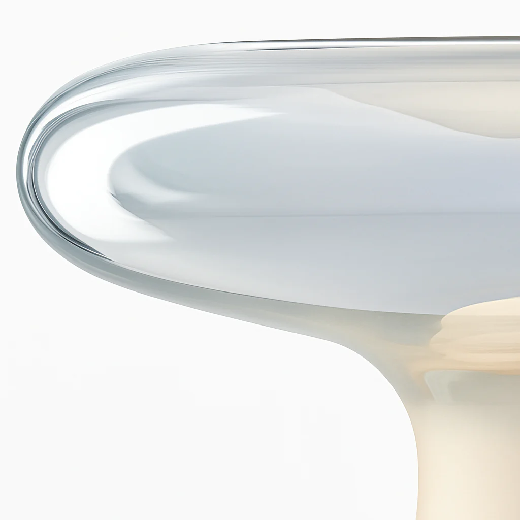 lampe à poser moderne en verre design champignon pour intérieur - Image 6