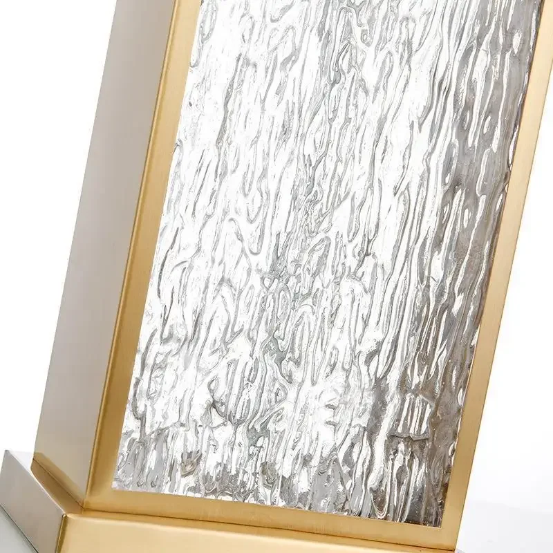 lampe à poser moderne en verre et tissu de soie - Image 5