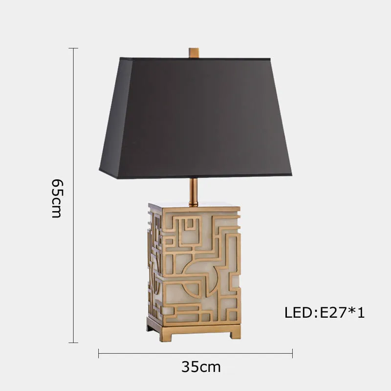 lampe à poser rétro en tissu marbré pour décoration intérieure - Image 10