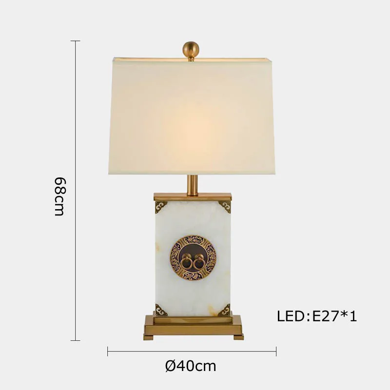 lampe à poser rétro en tissu marbré pour décoration intérieure - Image 13