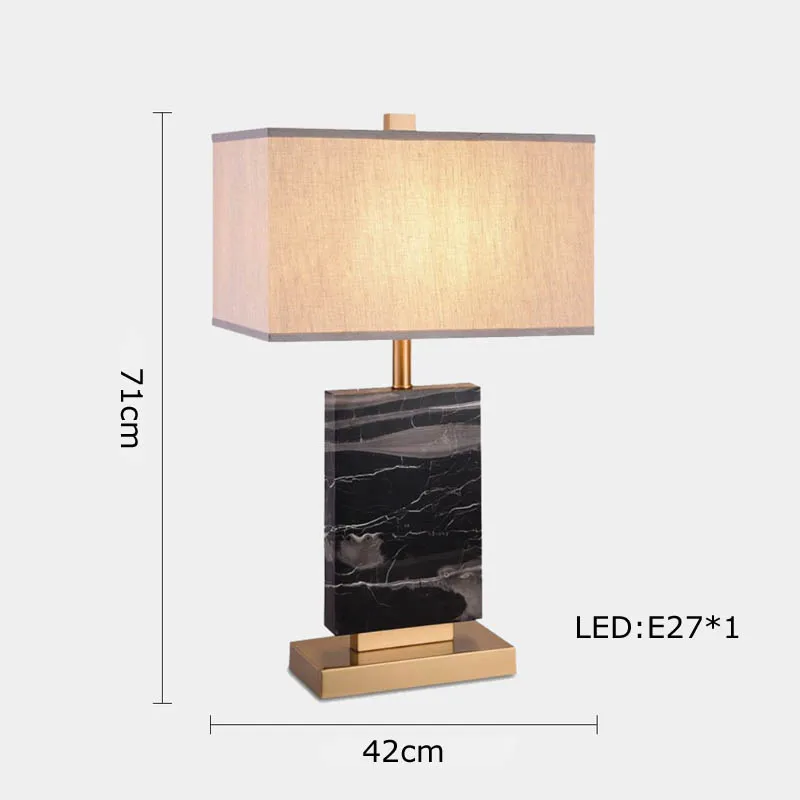 lampe à poser rétro en tissu marbré pour décoration intérieure - Image 14