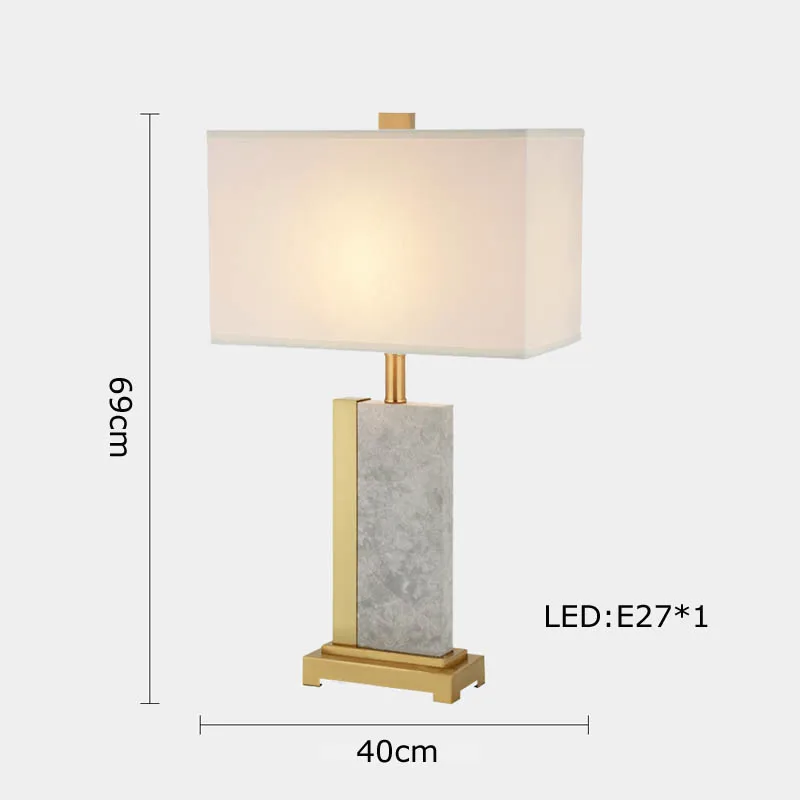 lampe à poser rétro en tissu marbré pour décoration intérieure - Image 17