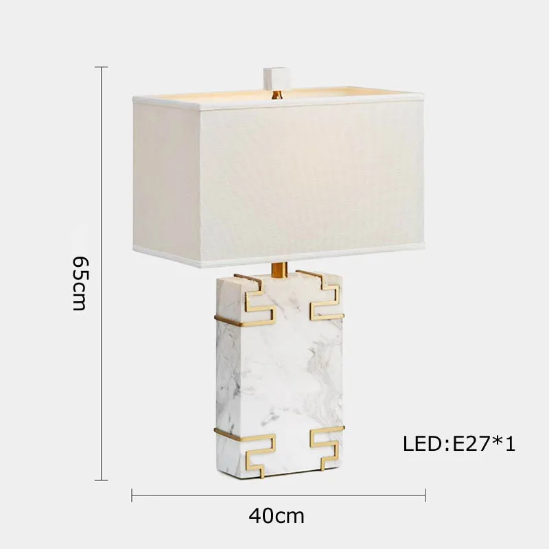 lampe à poser rétro en tissu marbré pour décoration intérieure - Image 19