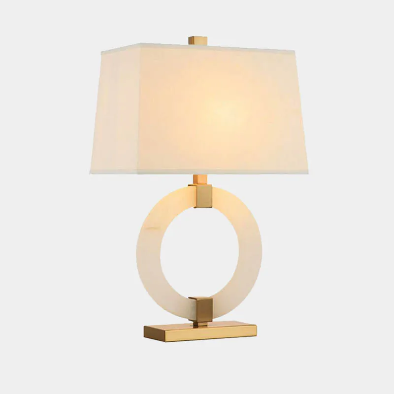 lampe à poser rétro en tissu marbré pour décoration intérieure - Image 2