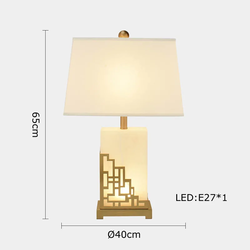 lampe à poser rétro en tissu marbré pour décoration intérieure - Image 7