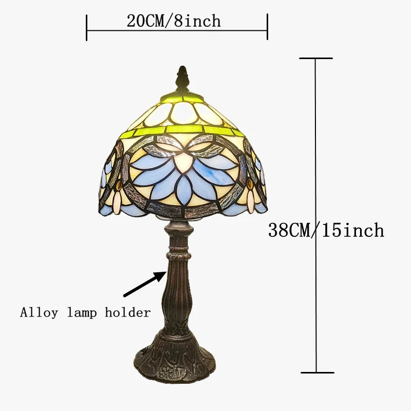 lampe à poser style méditerranéen en forme de cœur - Image 3