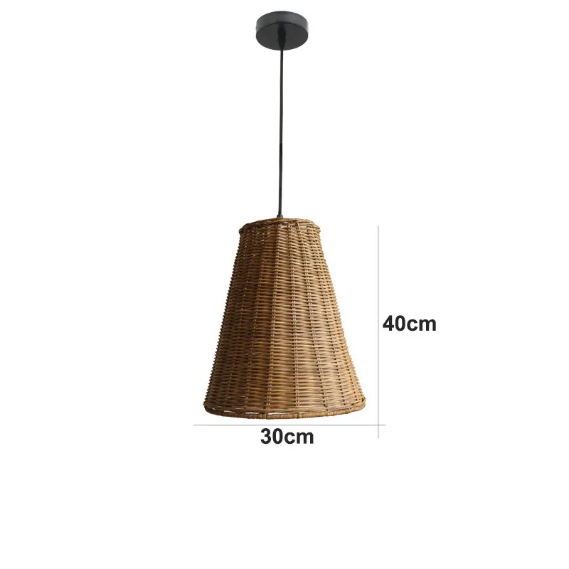 Suspension conique orientale en rotin - Image 11