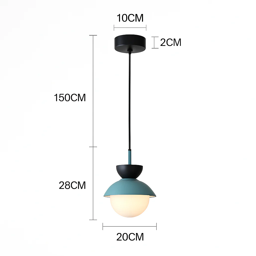 Suspension moderne nordique boule de verre luminaires suspendus suspension cuisine salle à manger chambre décor à la maison luminaire lustre - Image 10
