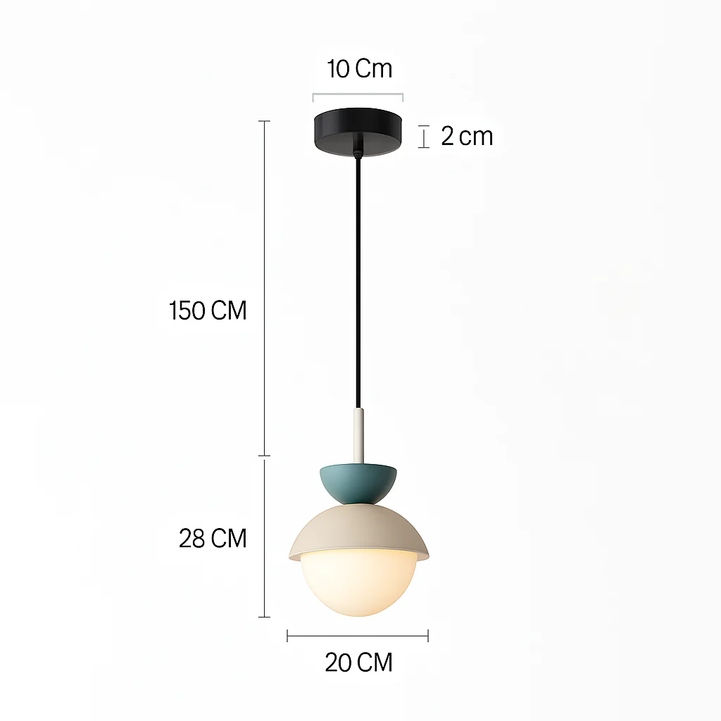Suspension moderne nordique boule de verre luminaires suspendus suspension cuisine salle à manger chambre décor à la maison luminaire lustre - Image 17