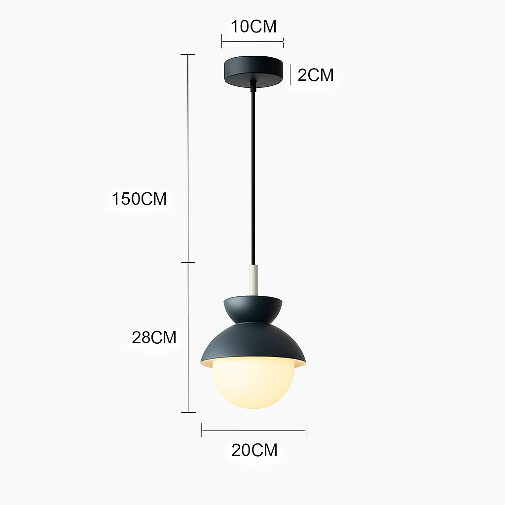 Suspension moderne nordique boule de verre luminaires suspendus suspension cuisine salle à manger chambre décor à la maison luminaire lustre - Image 18