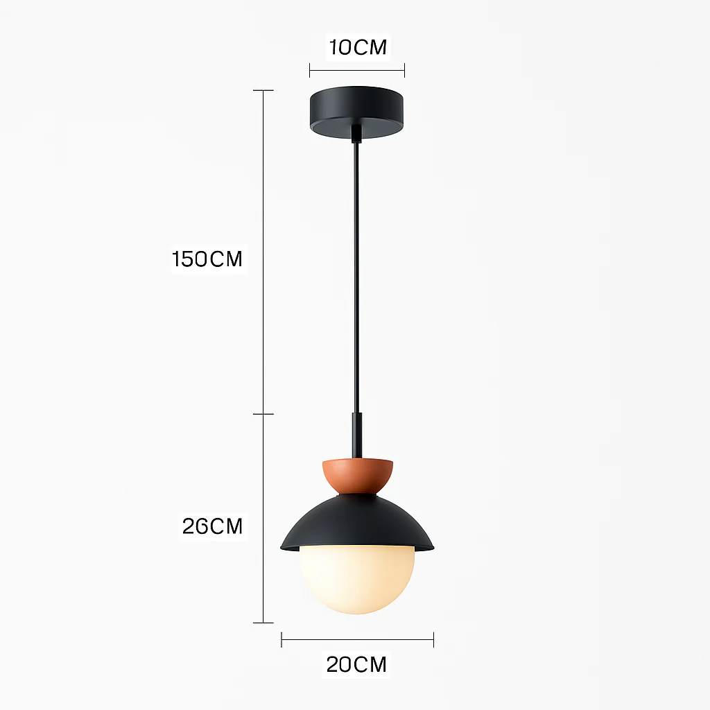 Suspension moderne nordique boule de verre luminaires suspendus suspension cuisine salle à manger chambre décor à la maison luminaire lustre - Image 20