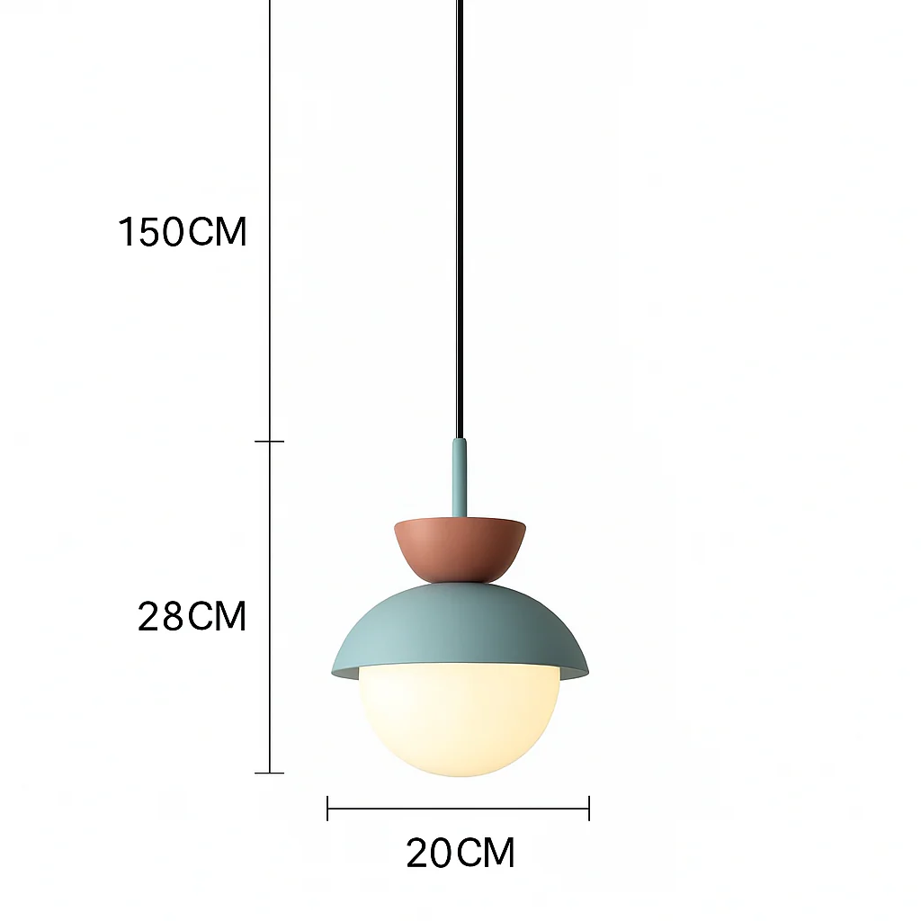 Suspension moderne nordique boule de verre luminaires suspendus suspension cuisine salle à manger chambre décor à la maison luminaire lustre - Image 8
