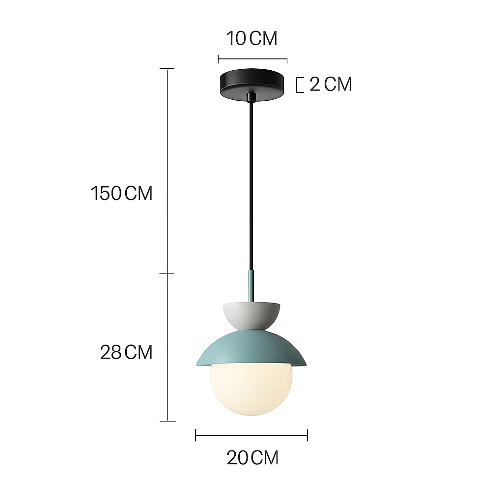 Suspension moderne nordique boule de verre luminaires suspendus suspension cuisine salle à manger chambre décor à la maison luminaire lustre - Image 9