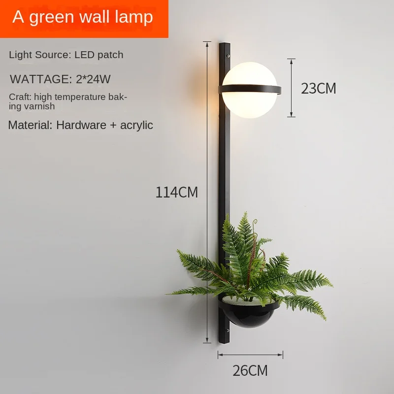 suspension style industriel avec petite plante verte - Image 15