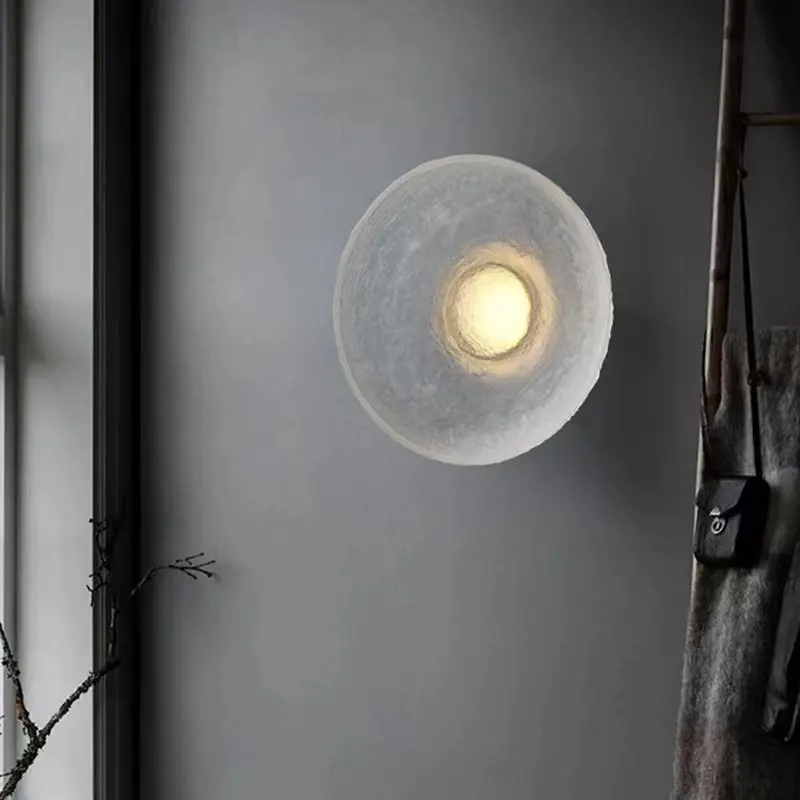 lampe circulaire design pour intérieur moderne en résine transparente - Image 3