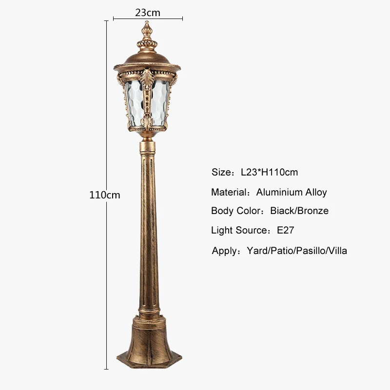 lampe d'extérieur étanche style européen pour jardin et paysage - Image 5