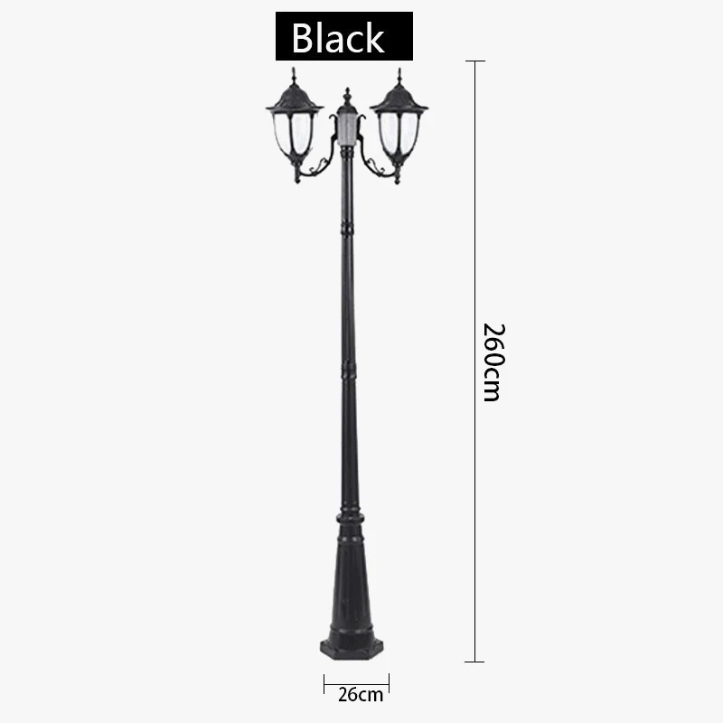 lampe d'extérieur rétro européenne pour jardin et parc - Image 6
