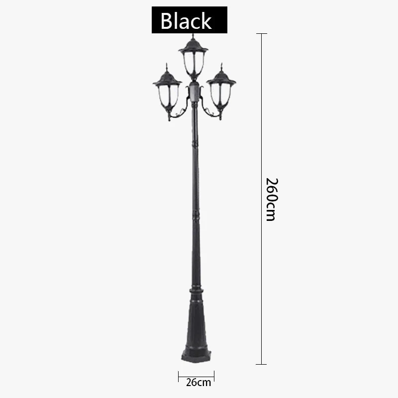 lampe d'extérieur rétro européenne pour jardin et parc - Image 8