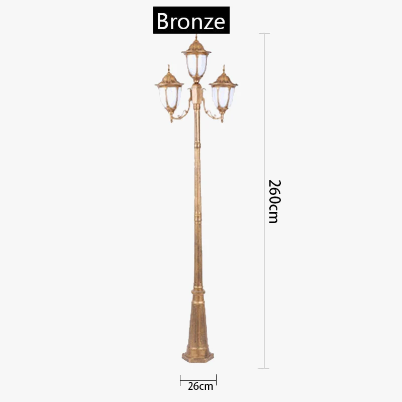 lampe d'extérieur rétro européenne pour jardin et parc - Image 9