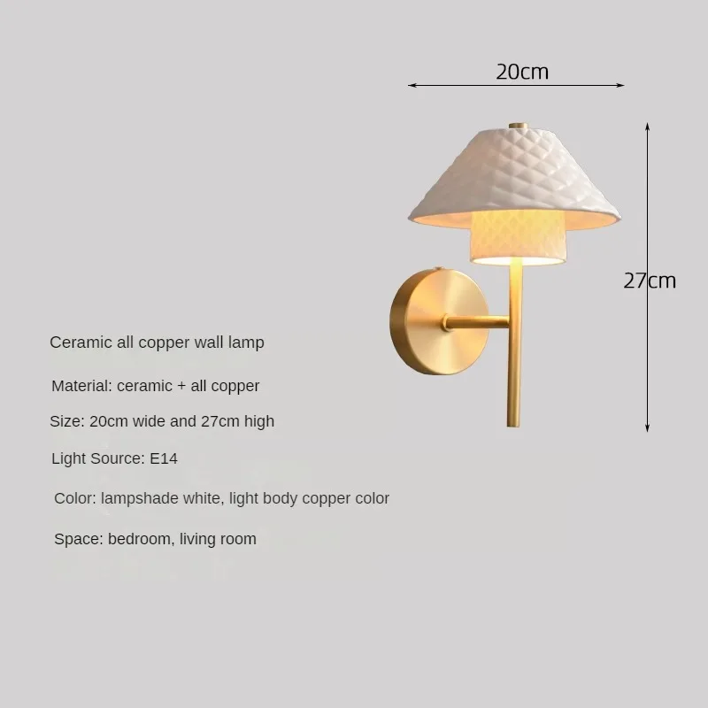 lampe de bureau en céramique cuivre avec angle réglable - Image 10