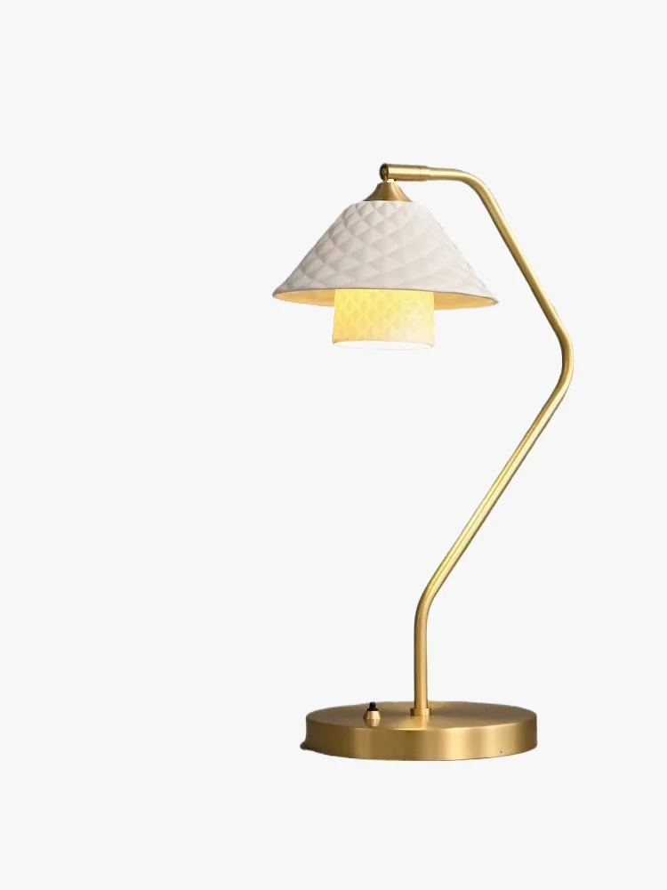 lampe de bureau en céramique cuivre avec angle réglable - Image 6