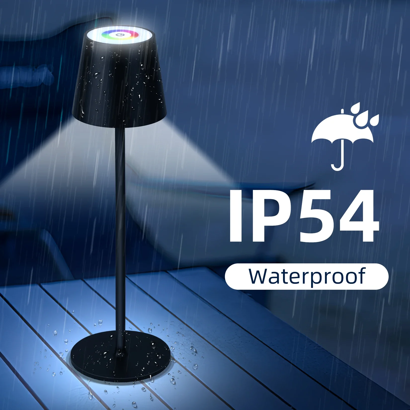 lampe de bureau led ambiance sans fil chargement usb - Image 3