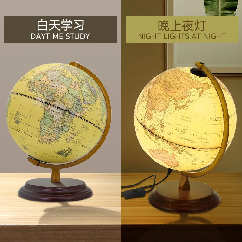 lampe de bureau led avec globe terrestre rotatif décoratif - Image 5