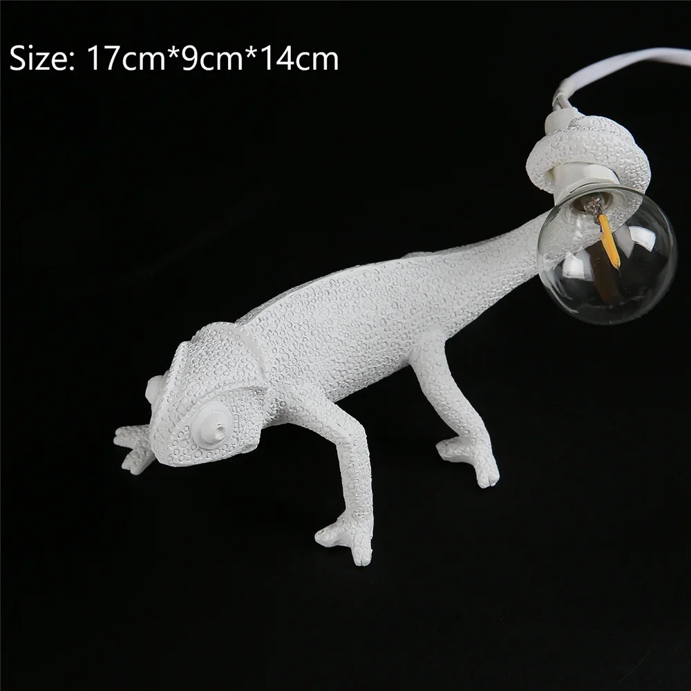 lampe de bureau lézard caméléon moderne et ludique en résine - Image 8