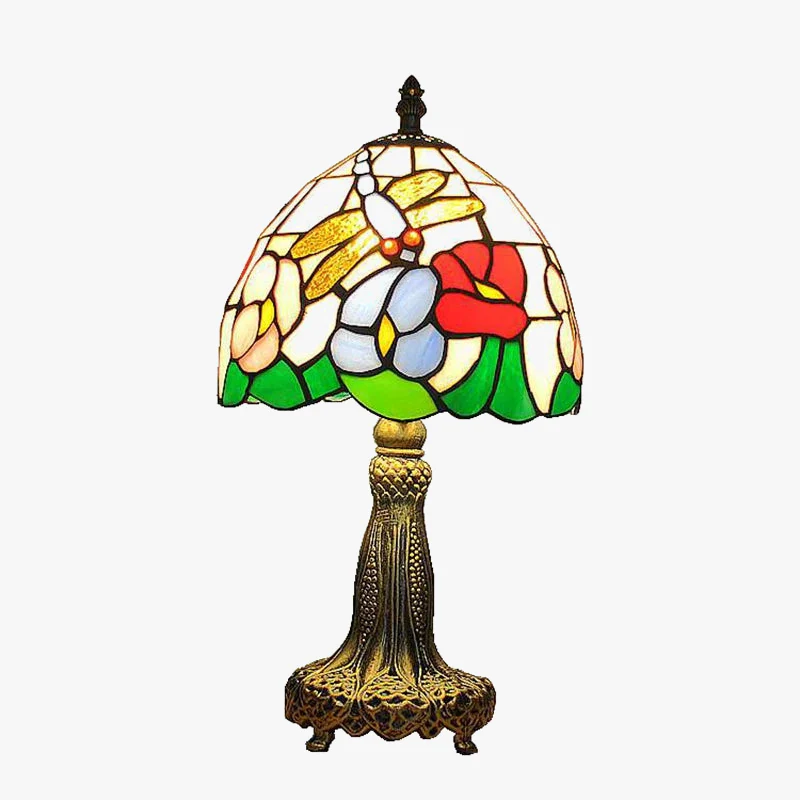 lampe de bureau libellule style tiffany cadeau original décoratif - Image 4