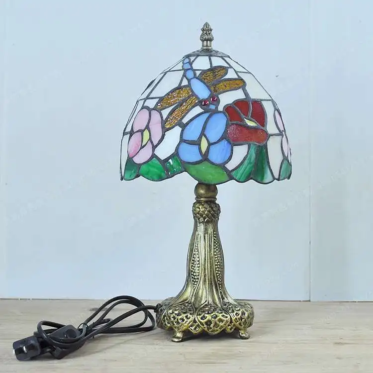 lampe de bureau libellule style tiffany cadeau original décoratif - Image 5
