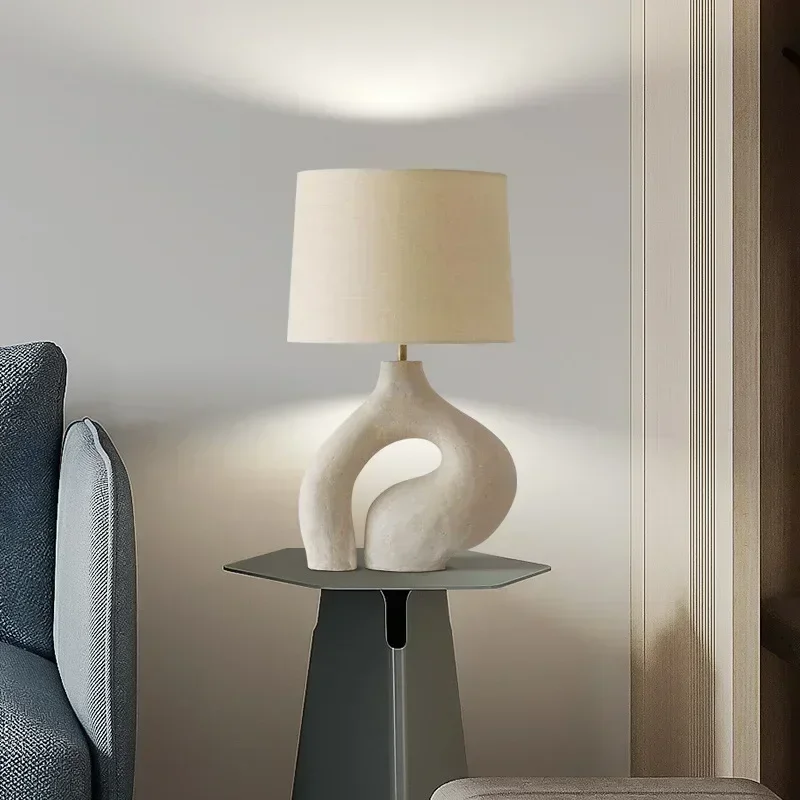 lampe de bureau moderne en tissu pour décoration intérieure nordique - Image 2